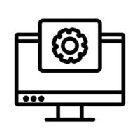 Web development icon design in filled and outlined style vector