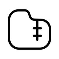 Zipped file icon design in filled and outlined style vector