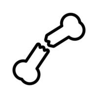 broken bone icon vector
