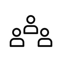 community icon design in filled and outlined style vector