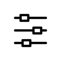 control panel icon design in filled and outlined style vector