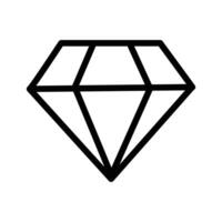 diamond icon design in filled and outlined style vector