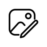 edit image icon vector