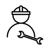 engineering service icon design in filled and outlined style vector