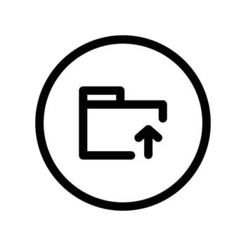 ftp navigate up icon vector