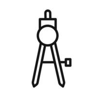 geomatric compass icon vector
