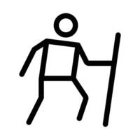 hike icon design in filled and outlined style vector