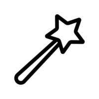 magic wand icon design in filled and outlined style vector