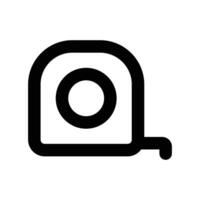 measure tape icon design in filled and outlined style vector