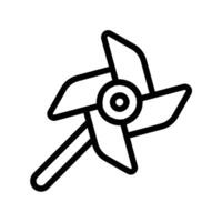 paper Windmill icon design in filled and outlined style vector