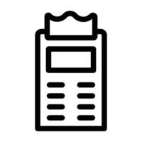pos terminal icon design in filled and outlined style vector