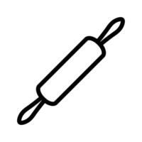 rolling pin icon design in filled and outlined style vector