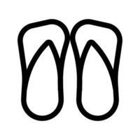 sandals icon design in filled and outlined style vector