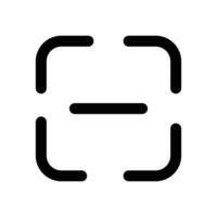 scan button icon design in filled and outlined style vector
