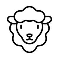 sheep icon design in filled and outlined style vector