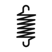 spring icon outline vector