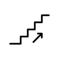 stairs icon design in filled and outlined style vector