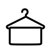 towel icon design in filled and outlined style vector