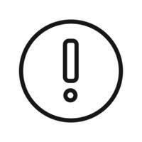 Attention Warning sign icon linear graphics sign vector