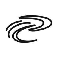 Boomerang Icon linear graphics sign vector