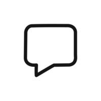 Comment icon outline vector