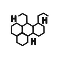 Harmones icon linear graphics sign vector
