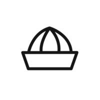 Lemon squeezer icon linear graphics sign vector