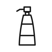 Liquid soap container icon linear graphics sign vector