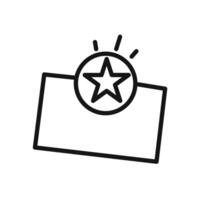 Loyalty Program icon linear graphics sign vector