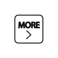 More Button Icon linear graphics sign vector