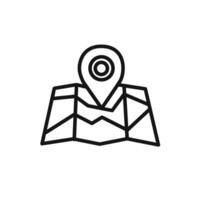 Pin on amap Icon linear graphics sign vector