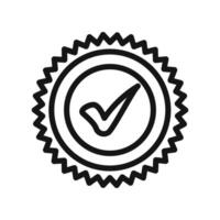 Recommend icon linear graphics sign vector