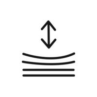 Resilience material icon linear graphics sign vector