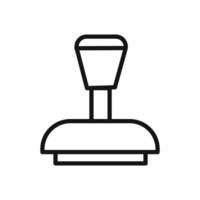 Rubber Stamp icon linear graphics sign vector