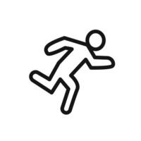 Sprint icon linear graphics sign vector