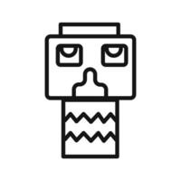 Totem icon linear graphics sign vector