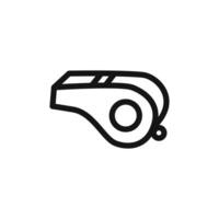 Whistle icon linear graphics sign vector