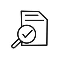 assessment icon linear graphics sign vector
