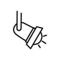 ceiling spotlight icon linear graphics sign vector