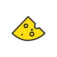 cheese icon linear graphics sign vector