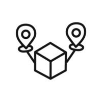 distribution icon linear graphics sign vector