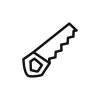hacksaw icon linear graphics sign vector