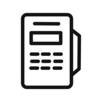 pos terminal icon linear graphics sign vector