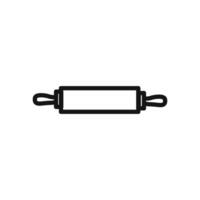 rolling pin icon linear graphics sign vector