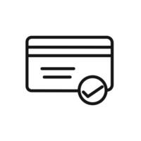 secure checkout icon linear graphics sign vector