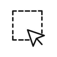 select element icon linear graphics sign vector