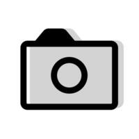 Camera icon on white background vector