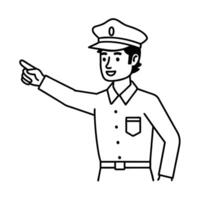 People working Sketch Hand drawn single line art coloring page vector
