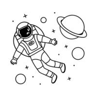 People working Sketch Hand drawn single line art coloring page vector