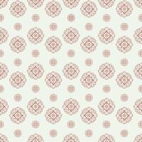 Red Chinese flower on gray background pattern. Seamless pattern background. vector